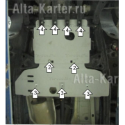 Купить MOTODOR 382701 Защита алюминиевая для КПП и РК Volkswagen Amarok I 2010-2016