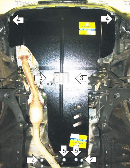Купить запчасть MOTODOR - 02226 Защита для картера и АКПП Subaru Forester III 2008-2012