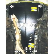 Купить MOTODOR - 02226 Защита для картера и АКПП Subaru Forester III 2008-2012