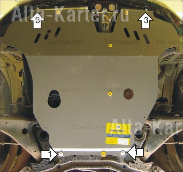 Купить запчасть MOTODOR - 11323 Защита для двигателя, КПП Mitsubishi Endeavor 2003-2011