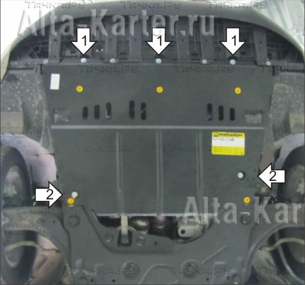 Купить запчасть MOTODOR - 01724 Защита для картера, КПП Renault Latitude 2010-2023