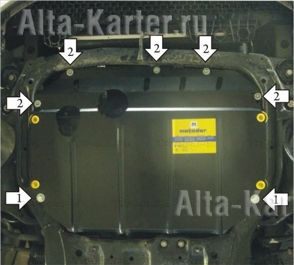 Купить запчасть MOTODOR - 00919 Защита для картера, КПП Hyundai i30 I 2009-2011