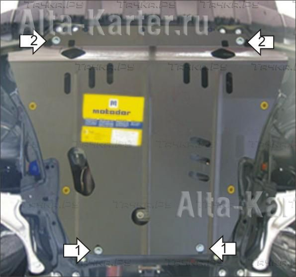 Купить запчасть MOTODOR - 00823 Защита для картера, КПП Honda Pilot II 2008-2011