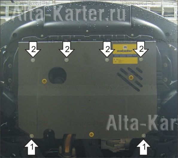 Купить запчасть MOTODOR - 00619 Защита для картера, КПП Fiat Sedici 2005-2014