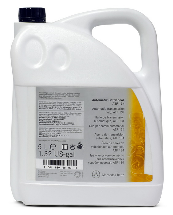 Купить запчасть MERCEDES BENZ - A001989680311 Mercedes-Benz Automatik-Getriebeoel ATF 134 MB 236.14