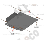 Купить ALFECO ALF3113AL Защита алюминиевая для раздатки Great Wall Hover H3, H5 2010-2016