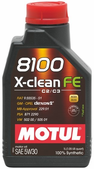 Купить запчасть MOTUL - 104775 8100 X-CLEAN FE 5W-30