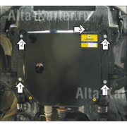 Купить MOTODOR - 03014 Защита для картера, КПП Opel Antara 2006-2011