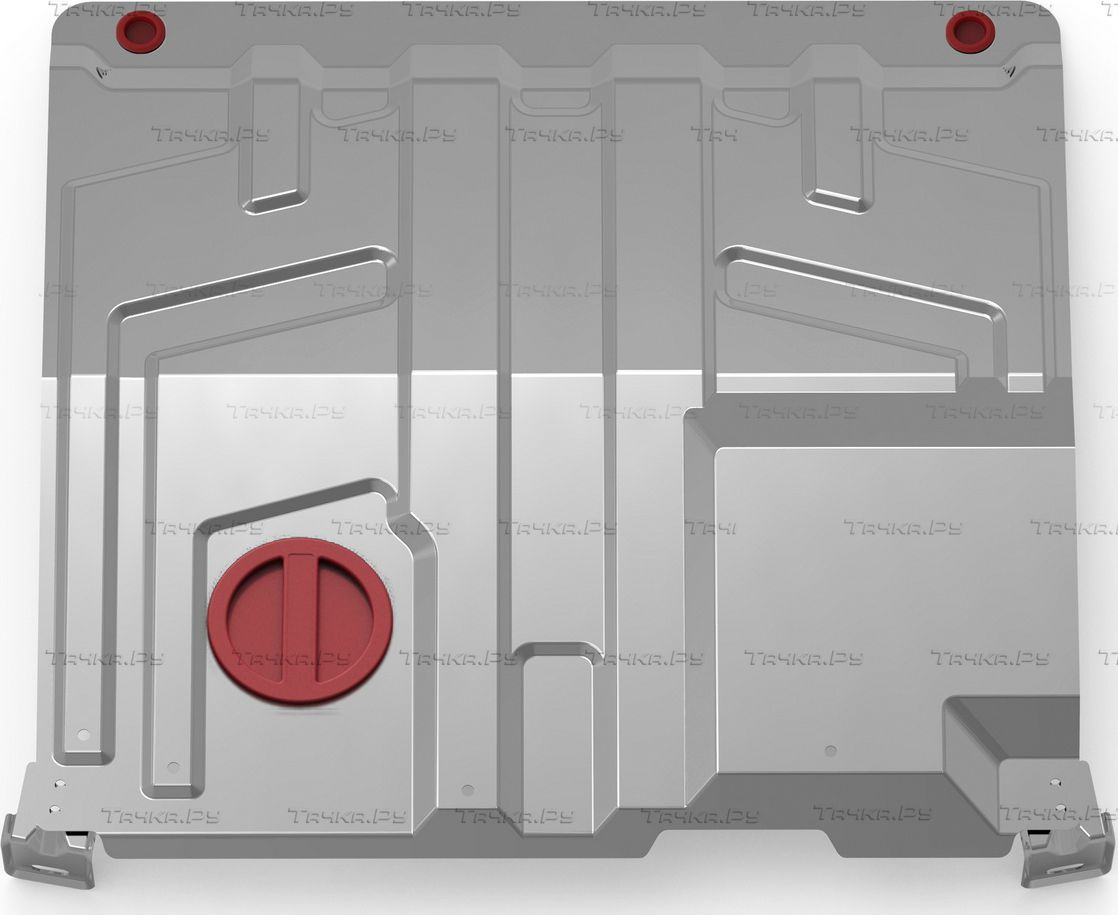 Купить запчасть АвтоБРОНЯ - 3060161 Защита алюминиевая для картера и КПП (увеличенная) Lada Kalina II 2013-2018
