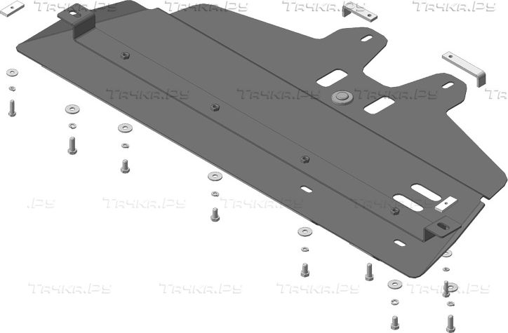 Купить запчасть MOTODOR - 12724 Защита для РК Volkswagen Amarok I рестайлинг 2016-2023