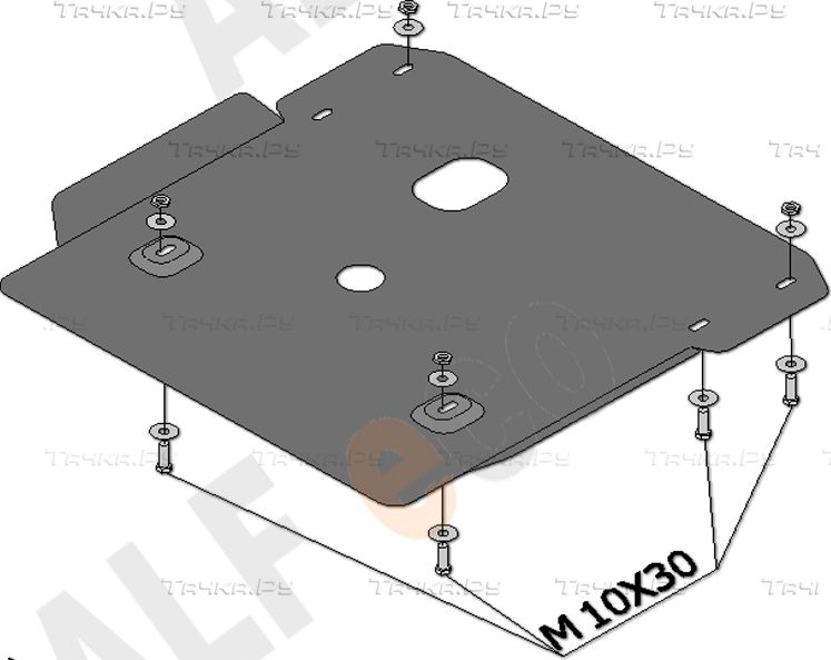 Купить запчасть ALFECO - ALF3806 Защита для картера Land Rover Discovery IV 2009-2016