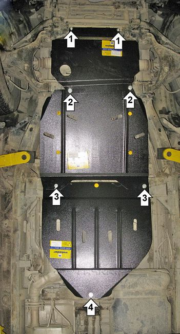 Купить запчасть MOTODOR - 01449 Защита для картера, КПП, РК Nissan Pathfinder R51 2005-2014