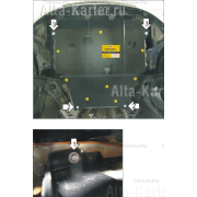 Купить MOTODOR 01030 Защита для картера и КПП Kia Venga 2010-2018