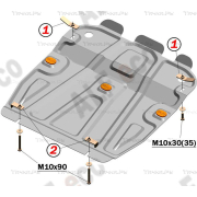 Купить ALFECO - ALF2301AL4 Защита алюминиевая для картера Suzuki Grand Vitara III 2005-2015