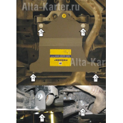 Купить MOTODOR - 12201 Защита для заднего дифференциала Subaru Forester III 2008-2012