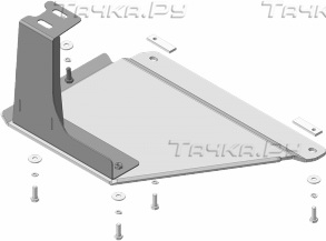 Купить запчасть MOTODOR - 381304 Защита алюминиевая усиленная для РК Mitsubishi Pajero IV 2006-2023