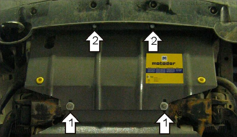Купить запчасть MOTODOR - 01438 Защита для радиатора Nissan Pathfinder R51 2005-2009
