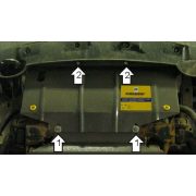 Купить MOTODOR - 01438 Защита для радиатора Nissan Pathfinder R51 2005-2009
