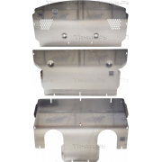 Купить АВС-Дизайн 3601ABC Защита алюминиевая для радиатора, картера, КПП Porsche Panamera I 2013-2016