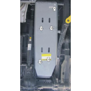 Купить MOTODOR 382710 Защита алюминиевая для бензобака Volkswagen Amarok I 2010-2016