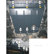 Купить MOTODOR 00804 Защита для картера, КПП Honda HR-V 1998-2005