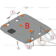 Купить ALFECO ALF3426AL Защита алюминиевая для картера BMW BMW X4 G02 2018-2023