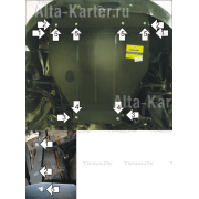 Купить MOTODOR - 01311 Защита для картера, КПП Dodge Stratus II купе 2003-2007