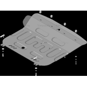 Купить MOTODOR 53903 Защита для картера, КПП FAW Bestune T99 2022-2023
