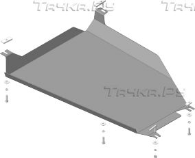 Купить запчасть MOTODOR - 00756 Защита усиленная для топливного бака Ford Kuga II 2013-2023