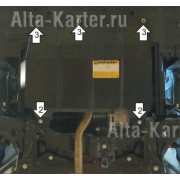 Купить MOTODOR 69004 Защита для картера и КПП Chery Bonus III седан 2014-2017