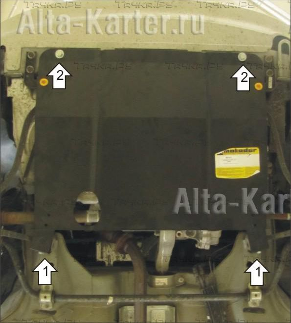Купить запчасть MOTODOR - 62104 Защита для картера, КПП Lada Granta седан 2011-2023