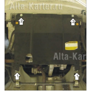 Купить MOTODOR - 62104 Защита для картера, КПП Lada Kalina хэтчбек 2004-2013