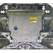 Купить MOTODOR - 04002 Защита для картера и КПП Toyota Matrix I полный привод 2002-2007