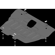 Купить MOTODOR - 59011 Защита усиленная для двигателя и КПП Jetour X90 Plus 2023-2023