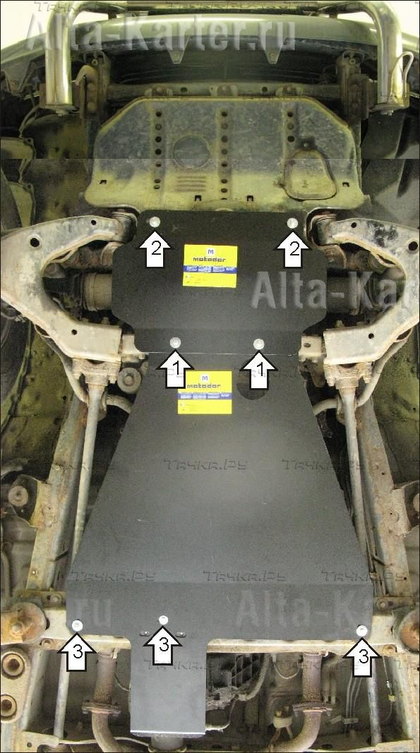 Купить запчасть MOTODOR - 12507 Защита для картера, КПП Toyota Land Cruiser 100 1998-2007