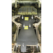 Купить MOTODOR 12507 Защита для картера, КПП Toyota Land Cruiser 100 1998-2007