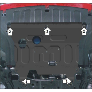 Купить MOTODOR - 50912 Защита для картера и КПП Kia Rio IV (вкл. X-Line) 2017-2023