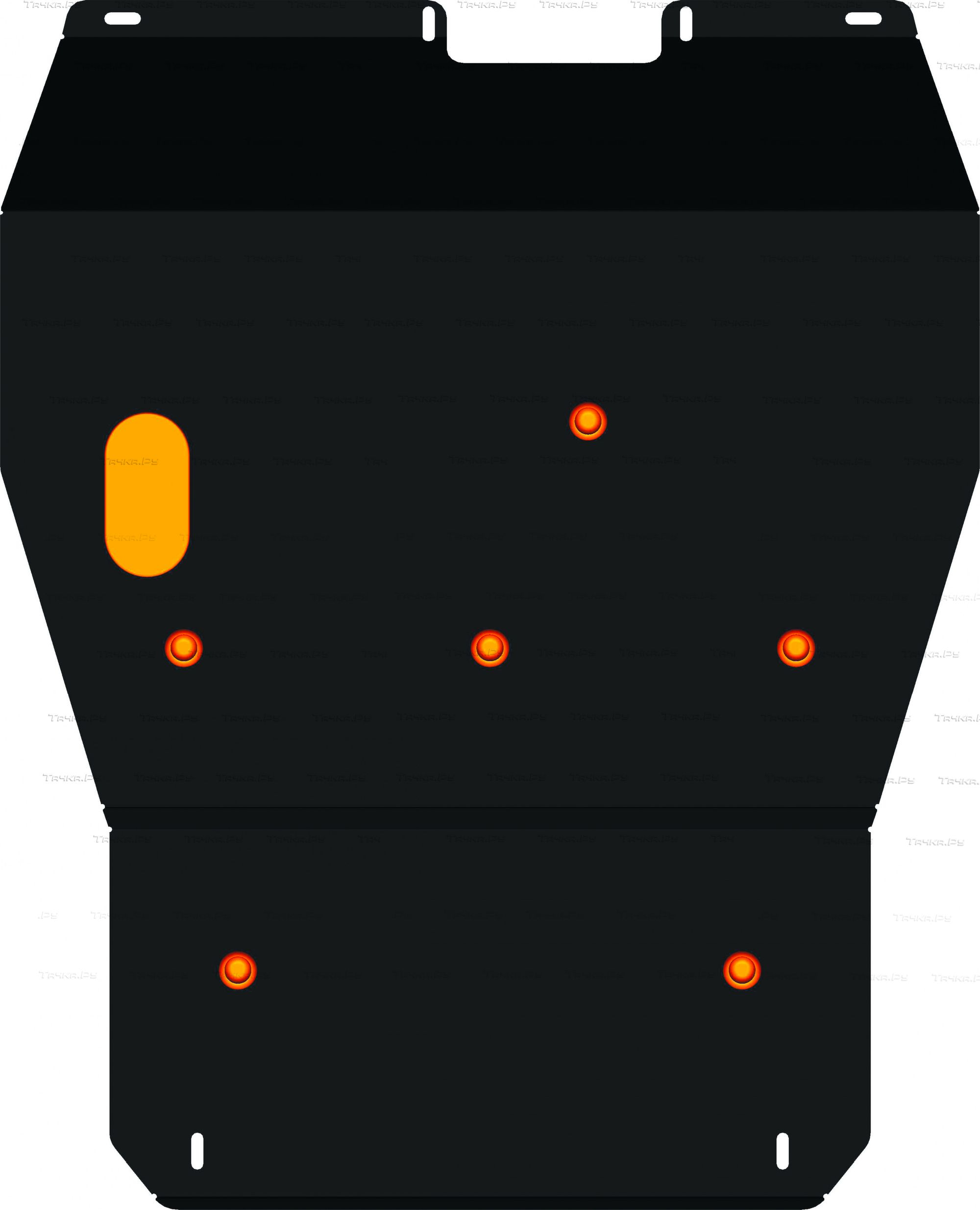 Купить запчасть ALFECO - ALF24105 Защита для картера и КПП Toyota RAV4 I 1994-2000