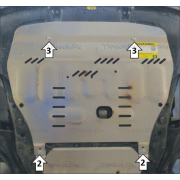 Купить MOTODOR 340901 Защита алюминиевая для картера двигателя и КПП Kia Sorento IV 2020-2023