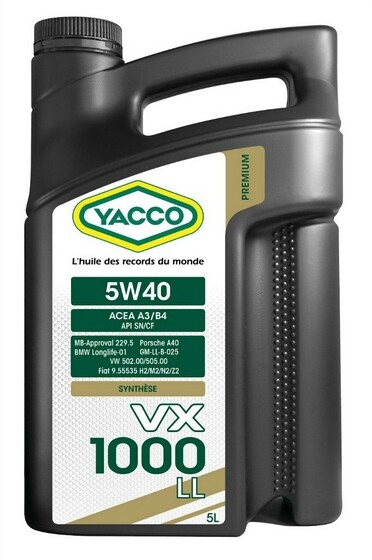 Купить запчасть YACCO - 302322 VX 1000 LL 5W-40