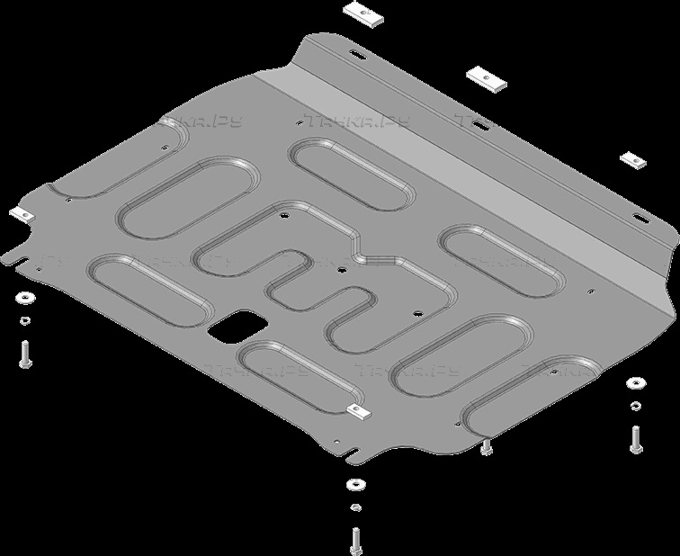 Купить запчасть MOTODOR - 70801 Защита усиленная для картера и КПП Honda Fit III хэтчбек 2013-2020