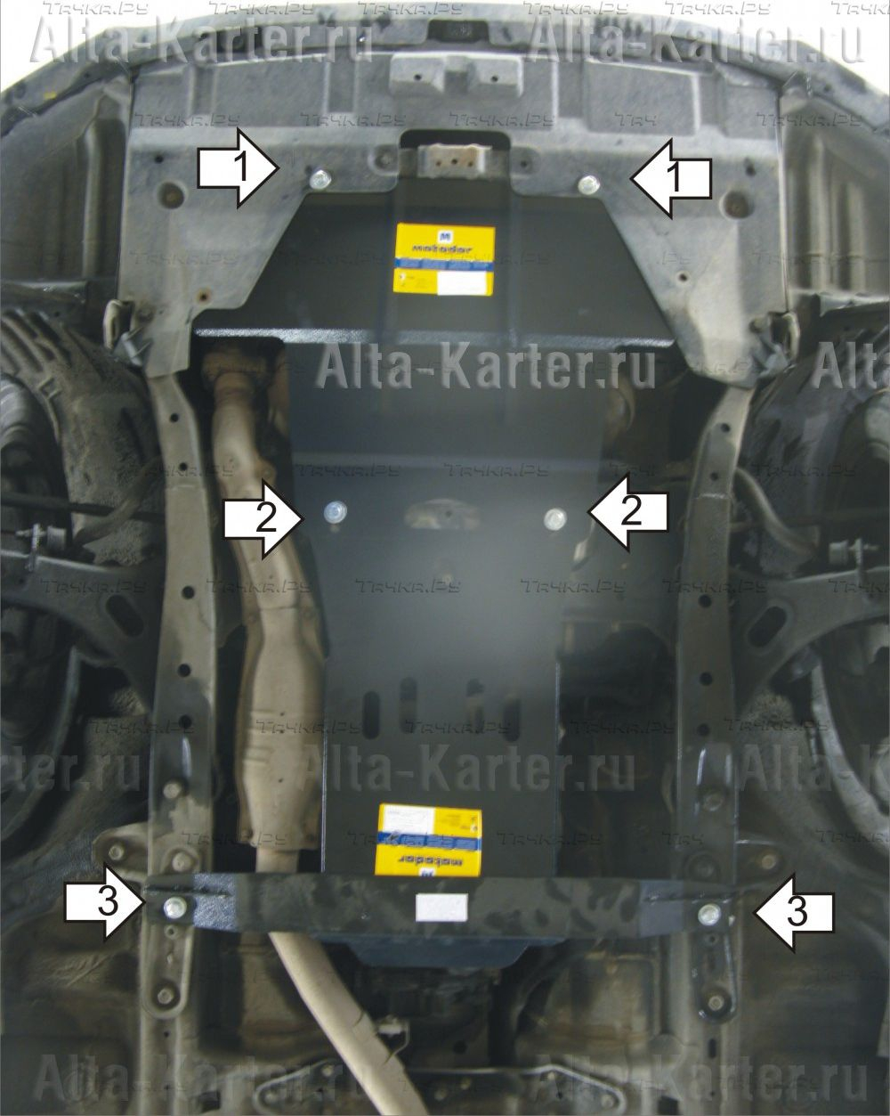 Купить запчасть MOTODOR - 02221 Защита для картера, КПП Subaru Legacy V 2009-2014