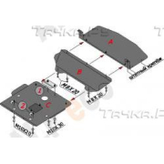 Купить ALFECO ALF3402AL Защита алюминиевая для картера (3 части) BMW 3-серия Е46 318 1998-2001