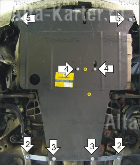 Купить запчасть MOTODOR - 01319 Защита для картера, КПП Mitsubishi Diamante 1995-2002