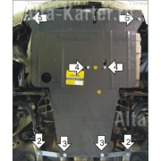 Купить MOTODOR - 01319 Защита для картера, КПП Mitsubishi Diamante 1995-2002
