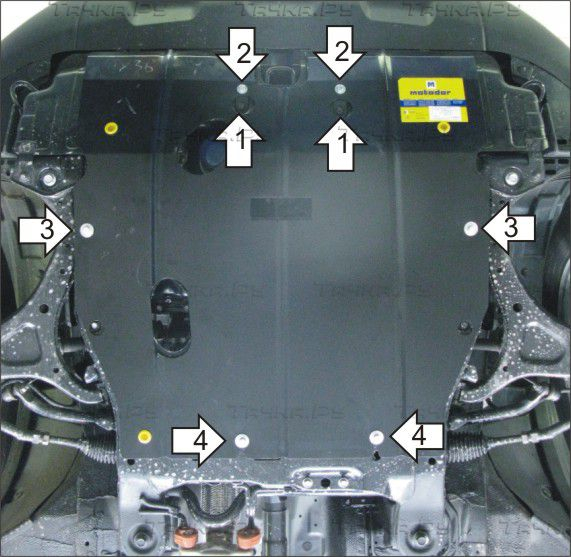 Купить запчасть MOTODOR - 01027 Защита для картера, КПП Kia Sorento II 2009-2012