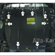 Купить MOTODOR - 00917 Защита для картера, КПП Hyundai Santa Fe II 2006-2010, Santa Fe FL 2011-2012