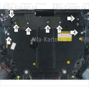 Купить MOTODOR - 00833 Защита для двигателя, КПП Honda CR-V IV 2012-2015