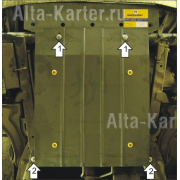 Купить MOTODOR - 01207 Защита для картера, КПП Mercedes-Benz Vito W638 1996-2003