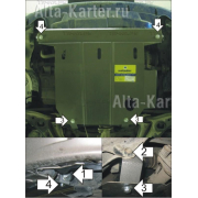 Купить MOTODOR - 00802 Защита для двигателя, КПП Honda Civic VI 1995-2000